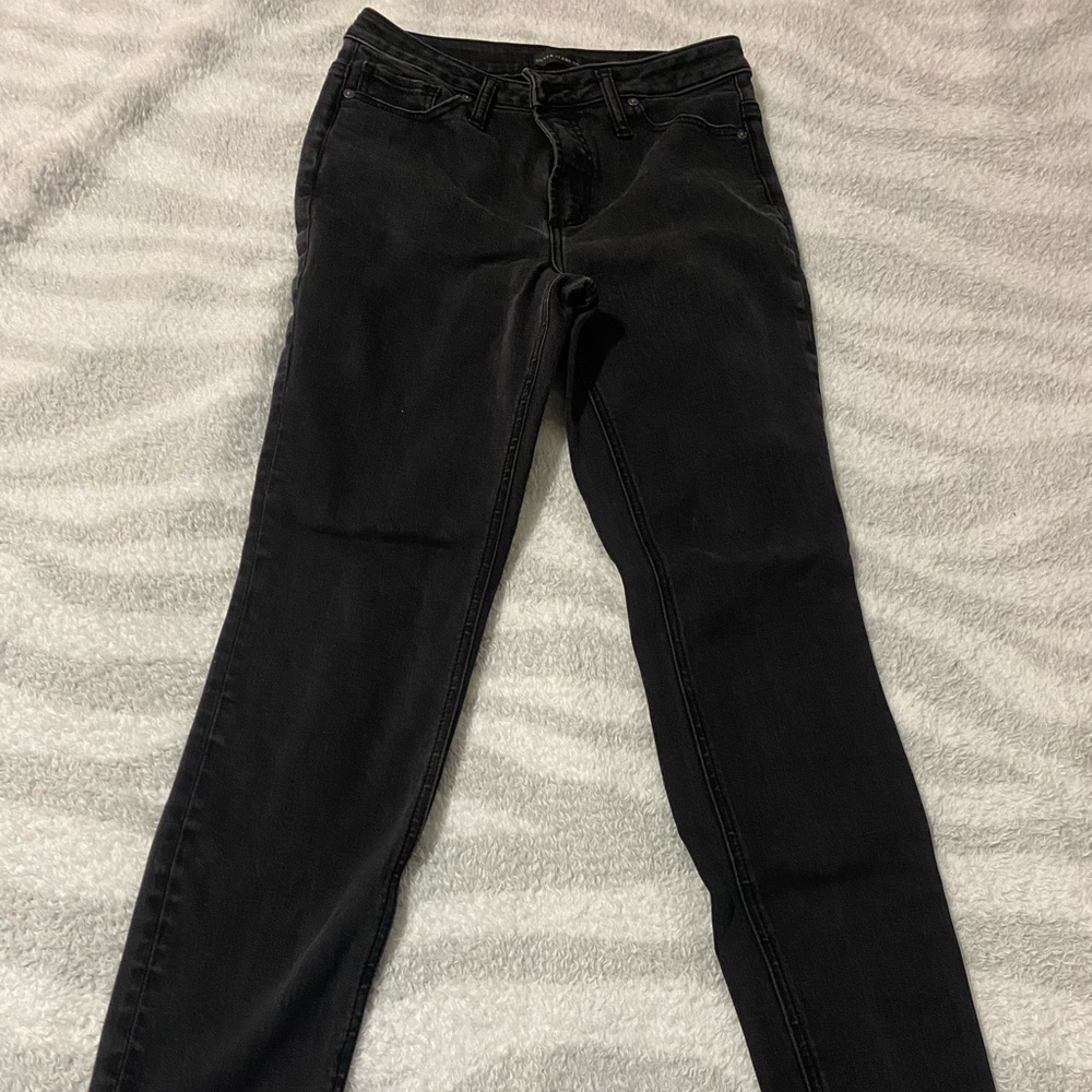 SILVER BRAND womens black skinny jeans